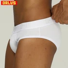 Мужские трусы брифы с эффектом пуш-ап ORLVS, зеленые брифы для пениса, Прозрачное нижнее белье для мужчин, гей-трусы 2019