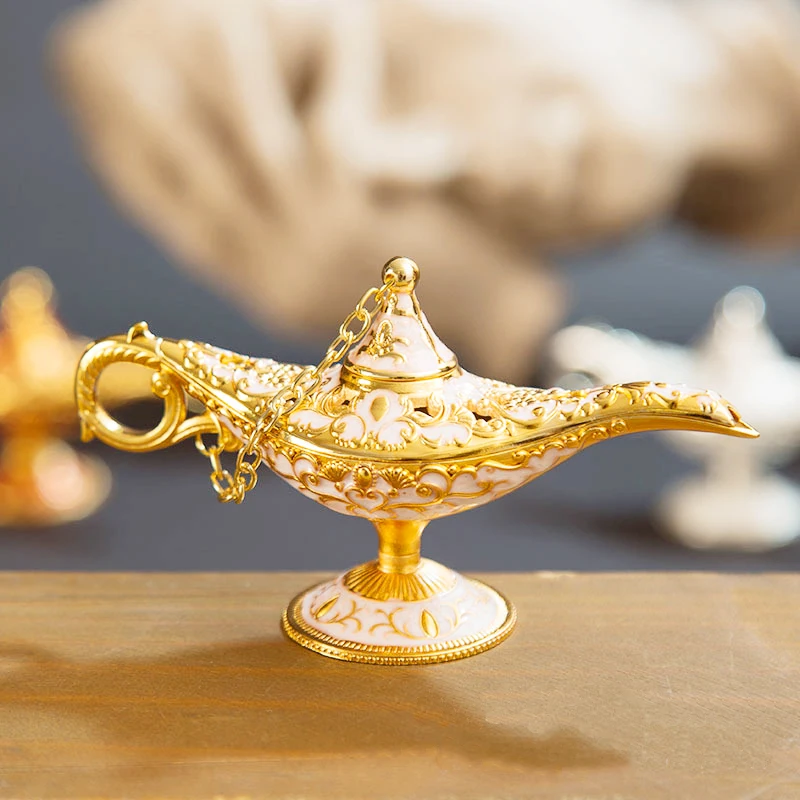 1 шт. 12 см Aladin лампа орнамент античный Aladin волшебная лампа Коллекционная Пасхальная лампа джинна сувенир для домашнего декора Детский Рождественский подарок
