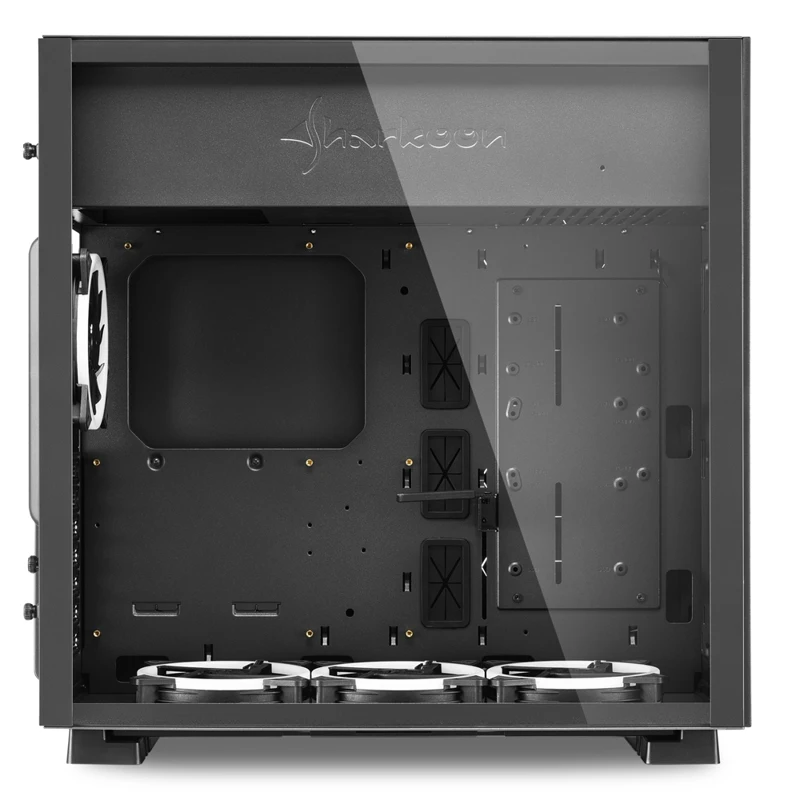 Корпус игровой для ПК Sharkoon PURE STEEL E ATX mATX Mini ITX SSI CEB EEB Midi Tower 4x120mm fan 2x USB 3.0|Корпуса