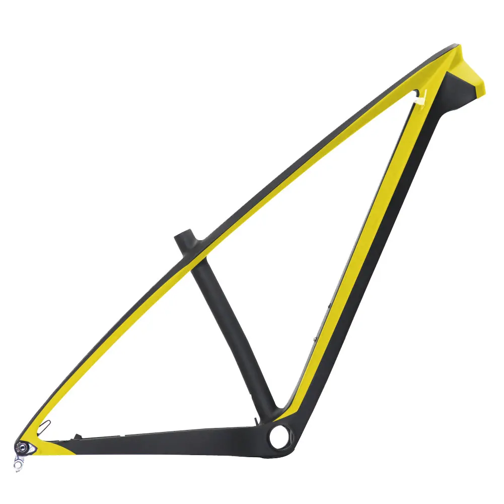 Spcycle T1000 карбоновая MTB рама 29er рама карбоновая для горного велосипеда 142*12 мм через ось MTB велосипедная Рама BB92 15/1" Новинка - Цвет: Yellow Color