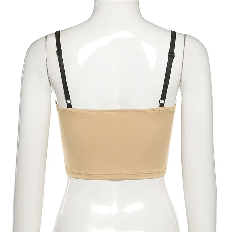 

2021 Sexy Patchwork Adjustable Shoulder Strap Slim Crop Top Summer Fashion Cute Bow Female Camisole Streetwear Women Clothing