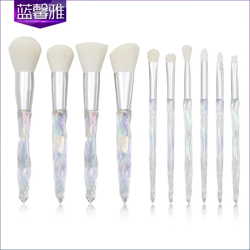 

makeup brush 10 diamond handle eye brushes makeup brush set eye shadow brush eyebrow brush blooming brush beauty makeup tools
