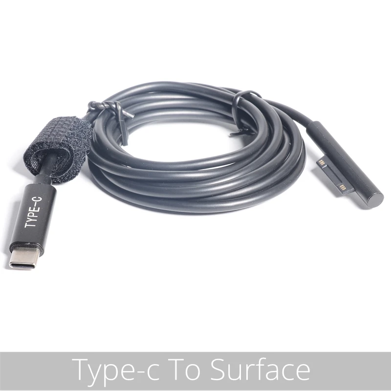Зарядное устройство USB Type-C 15 В 3 А кабель для зарядки PD шнур Microsoft Surface Pro 6 / 5 4 Book 2