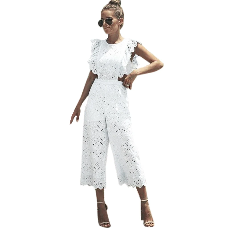 

Летняя мода, женский комплект одежды Приталенное кружевное платье дизайн комбинезоны для женщин длинный комбинезон Комбинезоны для женщин