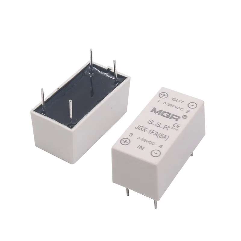 

Free shipping 2pc High quality 5A Mager SSR DIP DC-DC solid state relay DC control DC JGX-1FA 5A