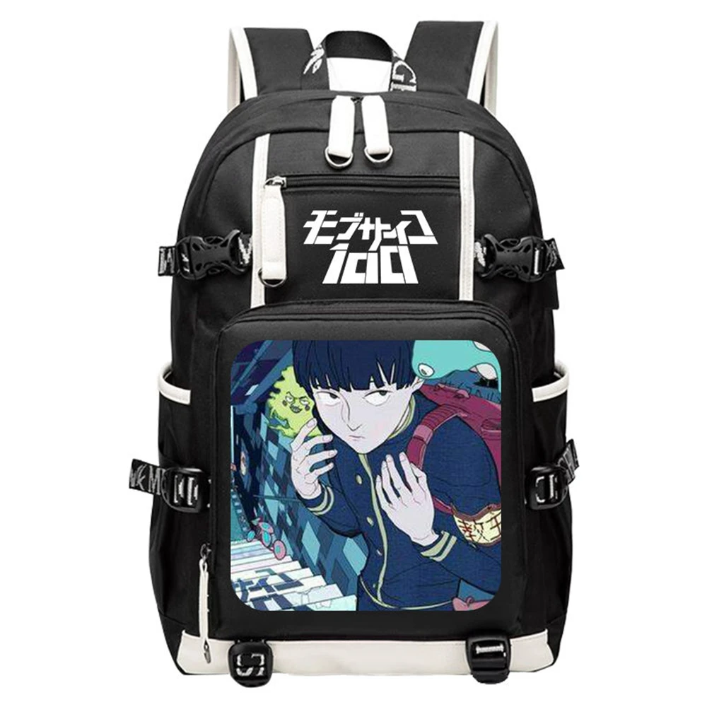 

Дорожный рюкзак унисекс с аниме мультяшным принтом Saiko Hyaku, повседневная школьная сумка, студенческие рюкзаки