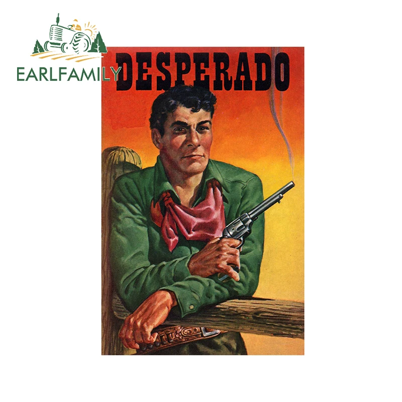 

Забавная винтажная наклейка EARLFAMILY для автомобиля, 13 см х 8,7 см, наклейки на холодильник, водонепроницаемая, солнцезащитная, граффити