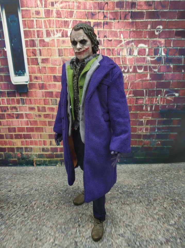 12 дюймов Бэтмен Темный рыцарь варианты Джокера настоящая одежда Ver. Joker ПВХ