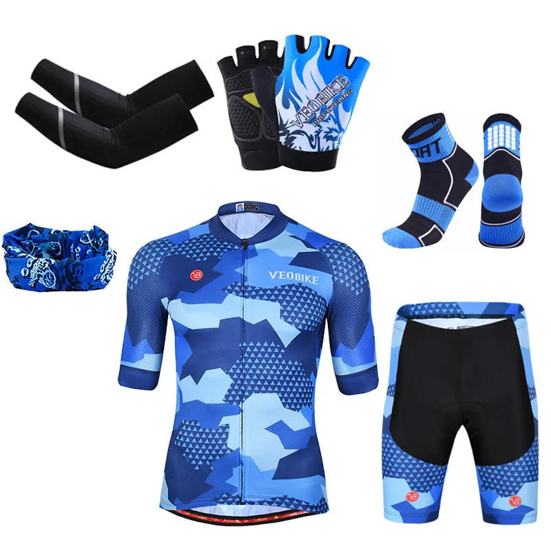 Новинка профессиональный комплект одежды для велоспорта мужская летняя одежда с