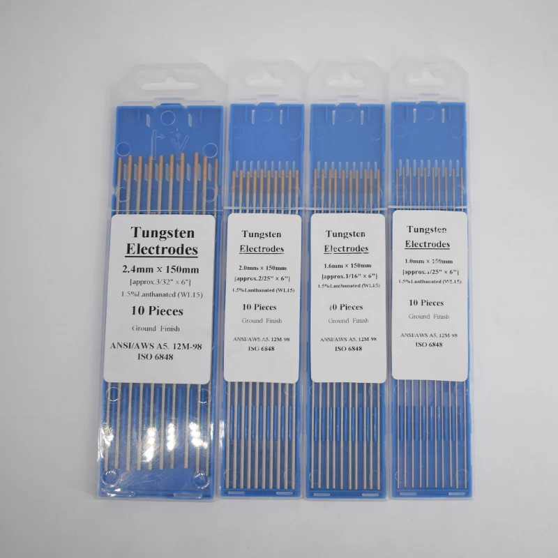 Профессиональные вольфрамовые электроды 150 мм сварочные WL15 стержни 1 0/1 6/2 0/2 4/3 0/3