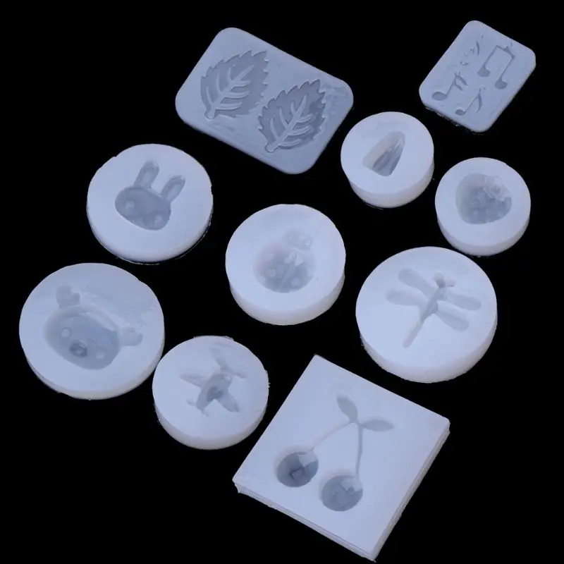

69HB Clear Silicone Mold DIY Animals Pendant Necklace Epoxy Resin Mold Jewelry Tools
