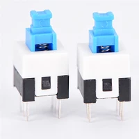 20pcslot wholesale electronic 77mm 6pin push tactile power micro switch self lock onoff button latching switch wholesale