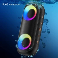 xdobo 50w high power portable wireless bluetooth speaker caixa de som bt 5 0 light audio bass waterproof cylindrical subwoofer