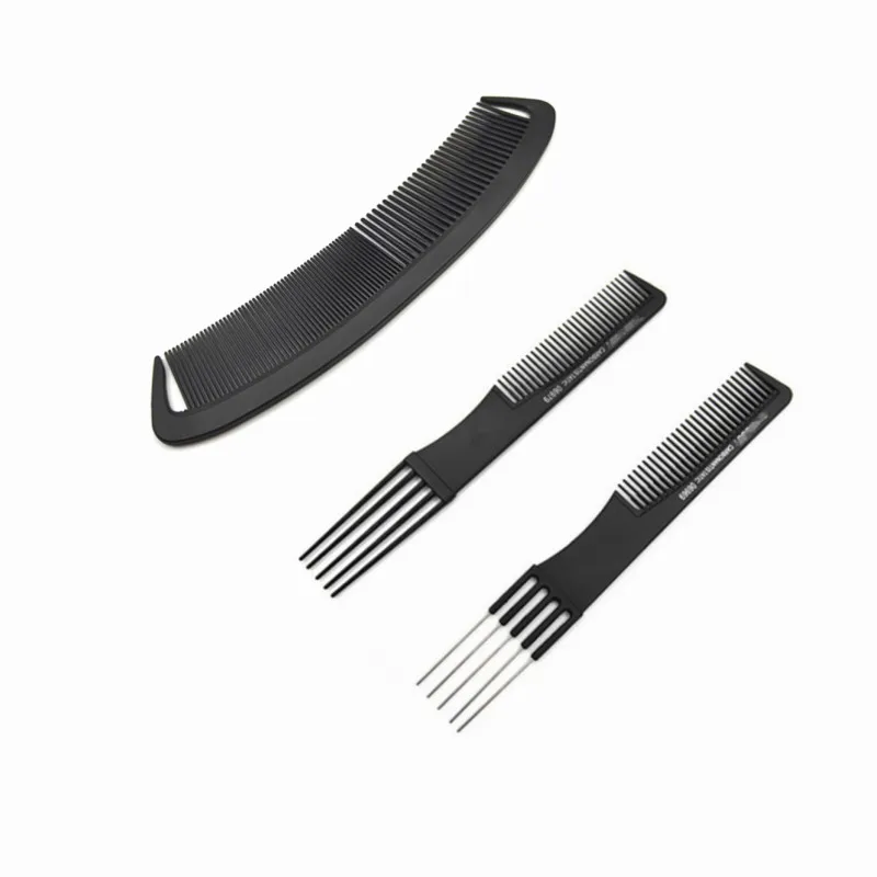 

5PCS Professional Curved Hair Clipping Cutting Arced Comb Barber Flat Top Haircut Comb Brush Hairdressing Tools Barber Combs