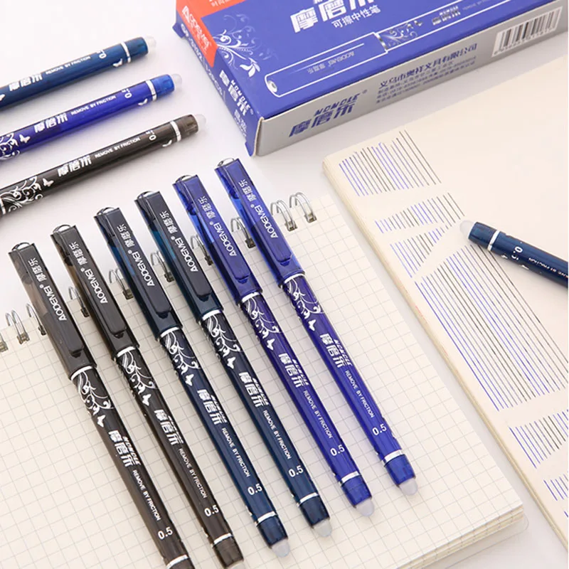 Стержни гелевые ручки 4 + 50 шт./компл. синие черные красные чернила стираемые 0 5 мм