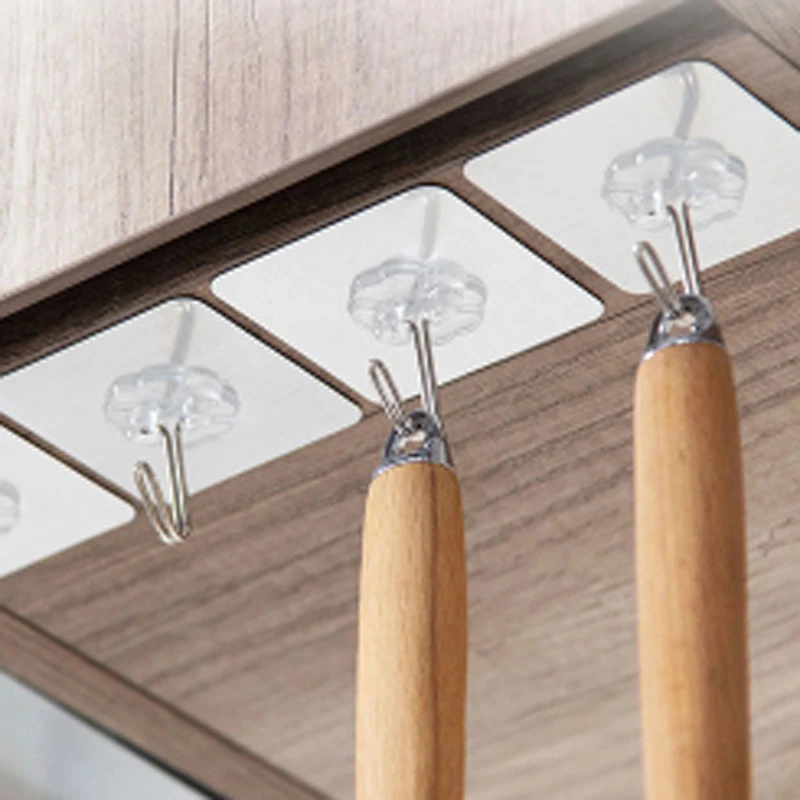 

Крючок потолочный поворотный самоклеящийся, 8 шт., влагостойкий, дверные, настенные вешалки, крючки для домашний удобный настенных крючков для кухни