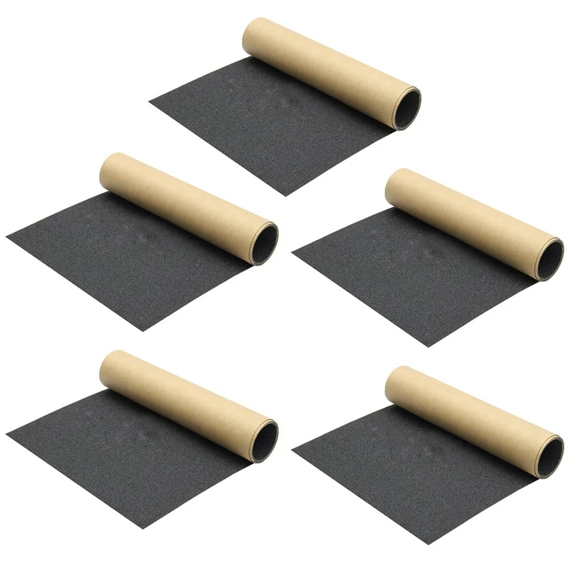 

5X 110X 27Cm Waterproof Skateboard Skating Longboard Sandpaper Grip Tape