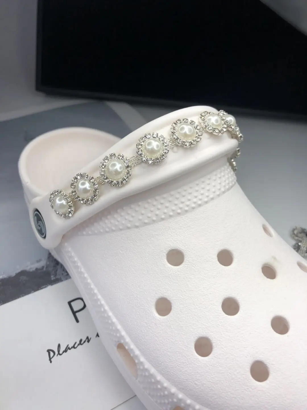 Бесплатная доставка Мода Воротник декоративные пришить abs жемчуг и отделкой