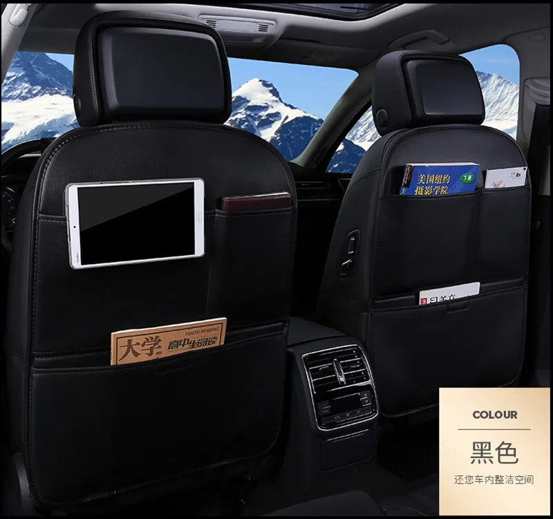 

Для хранения на спинку автокресла сумка-Органайзер универсальная из искусственной кожи многофункциональная коробка для хранения АВ карма...