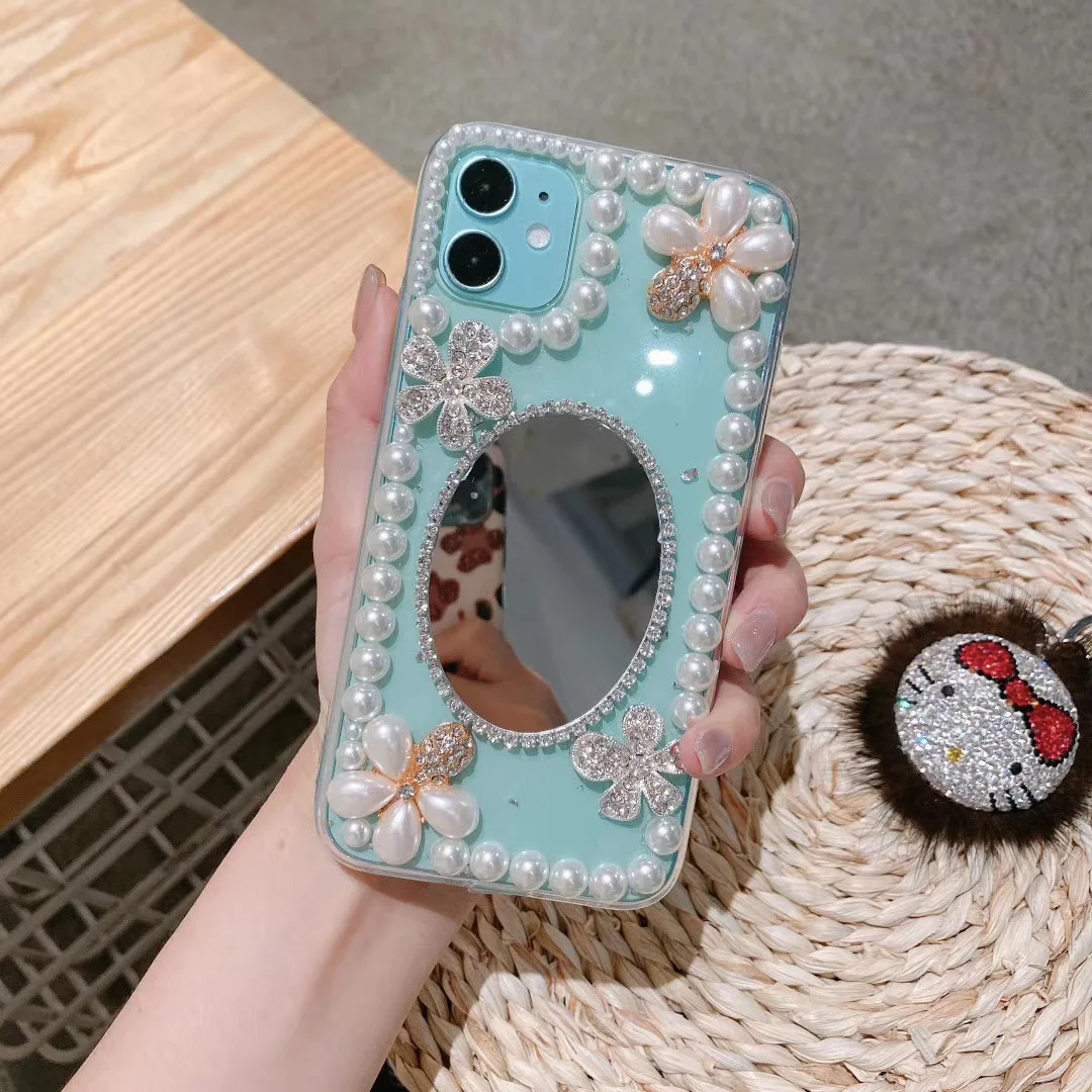 

Jewelled Transparent Glitter Protection Phone Case on For iPhone 11 Pro Max 8 7 Plus Xr XsMax X Xs SE 12 pro max