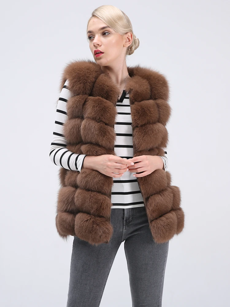 Натуральный Лисий жилет куртка из лисьего меха натуральный мех пальто для куртки
