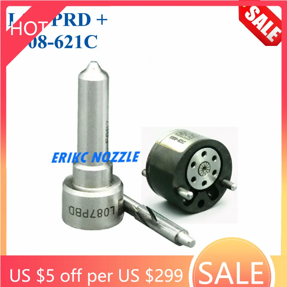 

ERIKC L087PRD Nozzle 9308-621C Control Valve 7135-644 Diesel L087PBD Fuel Injector Overhaul Kit for EJBR01701Z / EJBR04101D