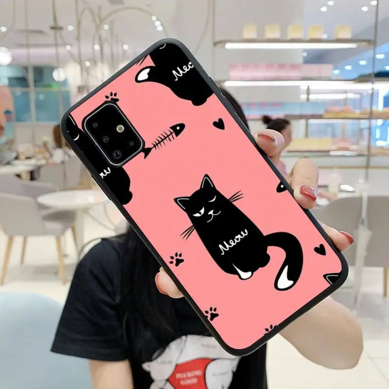 

Cartoon Cat Dog Animal Phone Case For Samsung S5 S6 S7 S8 S9 S10 S20 S21 Edge Plus E Fe Lite Fundas Cover