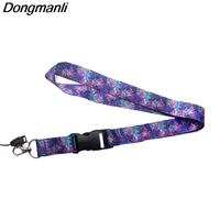 pc204 fashion purple leaves keychain lanyard badge id lanyards mobile phone rope key lanyard neck straps accessories