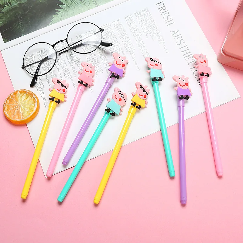 Экшн студенческие ручки Свинка Пеппа Мультяшные модели игрушки Снова в школу