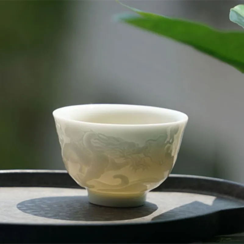 Керамическая чашка для чая с драконом высококачественная керамическая кружка
