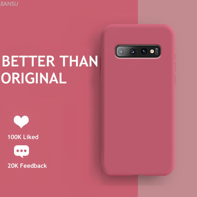Шелковистый мягкий на ощупь жидкий силиконовый чехол для телефона SamSung Galaxy S10 S9 S8