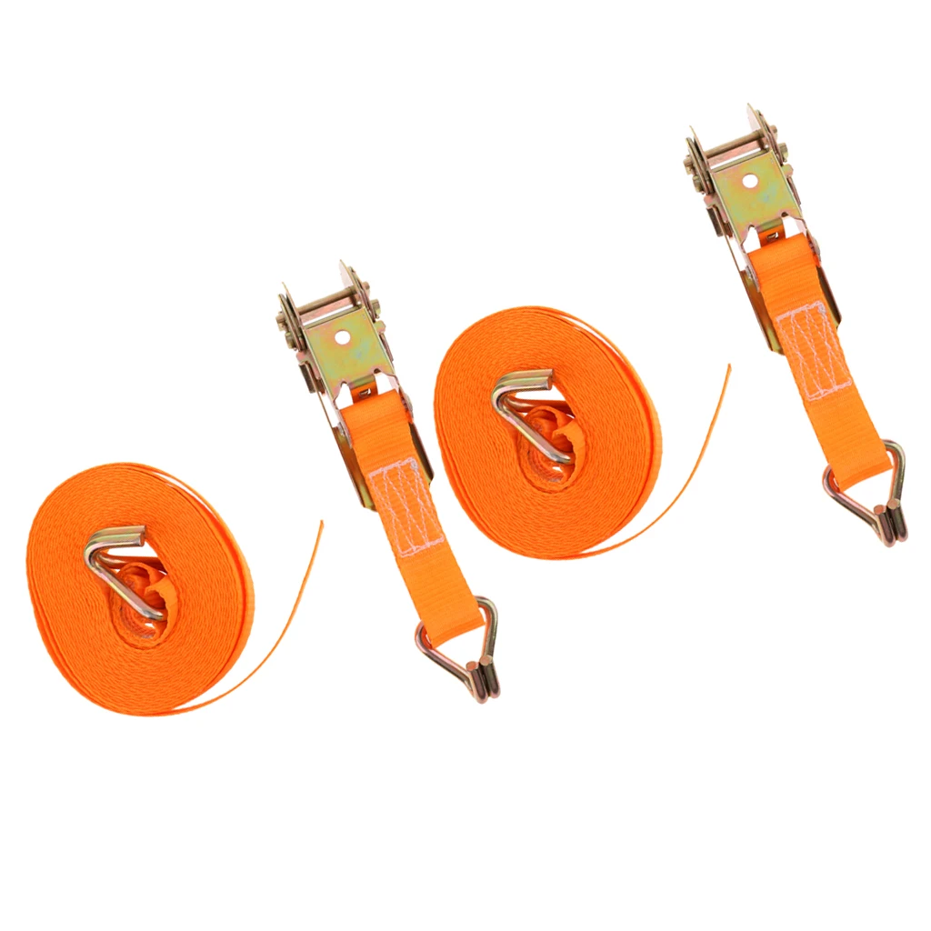 2 шт. сверхпрочный ремешок с храповым механизмом 6 м 25 мм|Буксировочные тросы| |