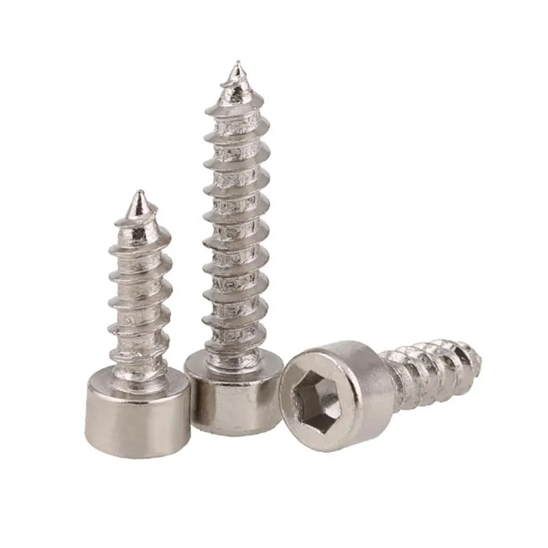 

GuHua 8.8 High Strength Hex Socket Head Cap Self Tapping Screws Hexagon Socket Cheese Head Self-tapping Screws M2M3M3.5 20Pcs