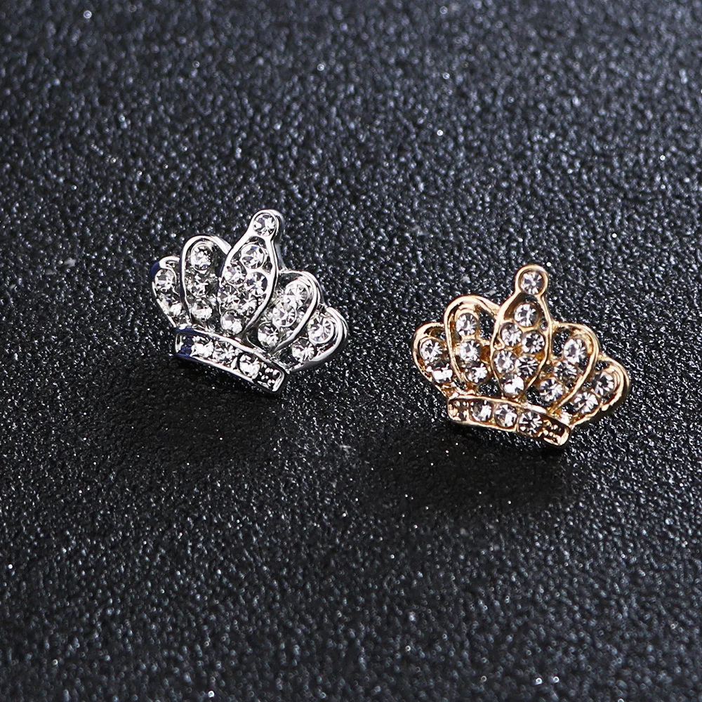 Я Remiel модные пары с украшением в виде кристаллов мини маленькая корона брошь