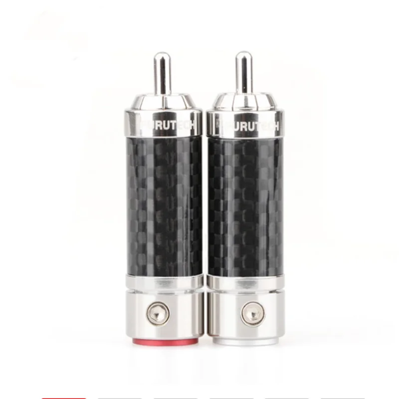 2 шт. 4 8 RCA аудио Hi End HIFI DIY 9 мм родиевое покрытие штекер разъем для аудиокабеля