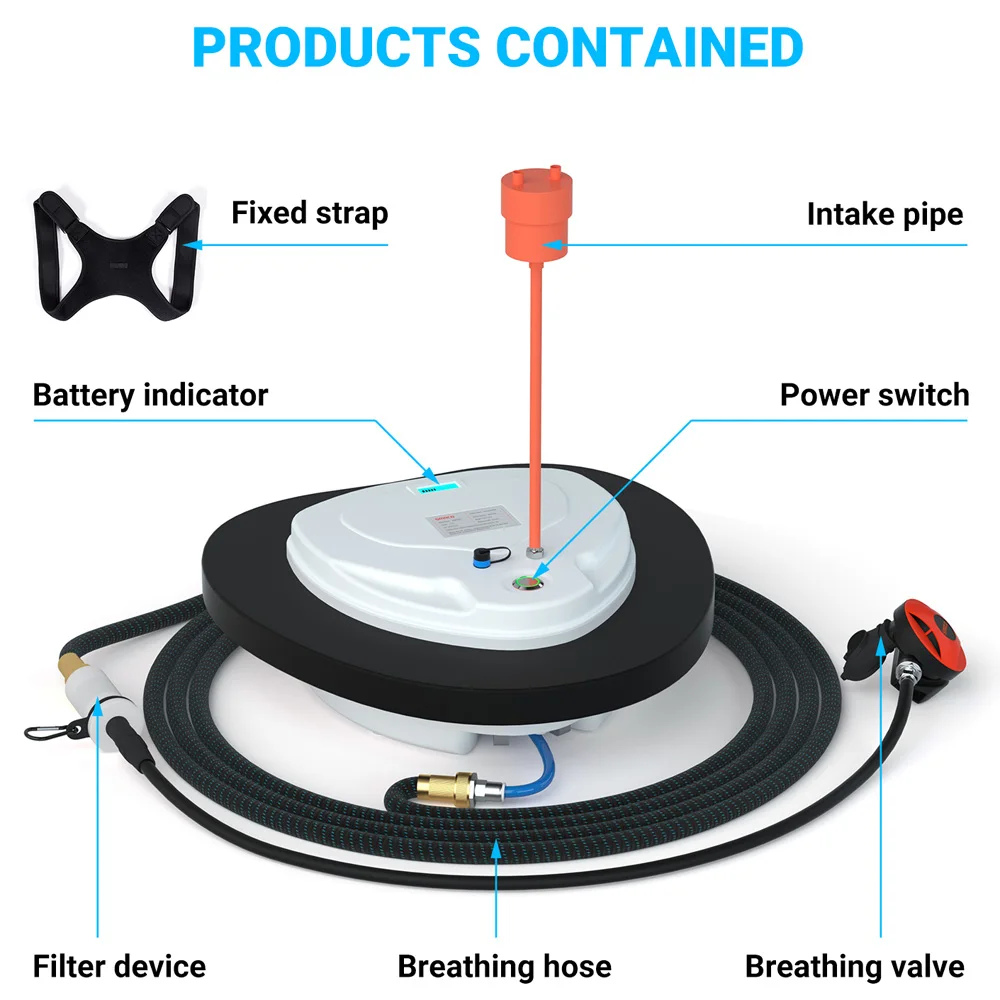 Вентилятор Smaco для подводного плавания без резервуара дайвинга кислородное
