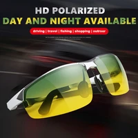 coolpandas brand design sunglasses polarized men square aluminum magnesium glasses day night driving shades anti glare eyewear
