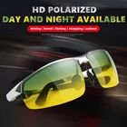Солнцезащитные очки CoolPandas мужские, Поляризованные, антибликовые, в алюминиево-магниевой оправе, для дневного и ночного вождения