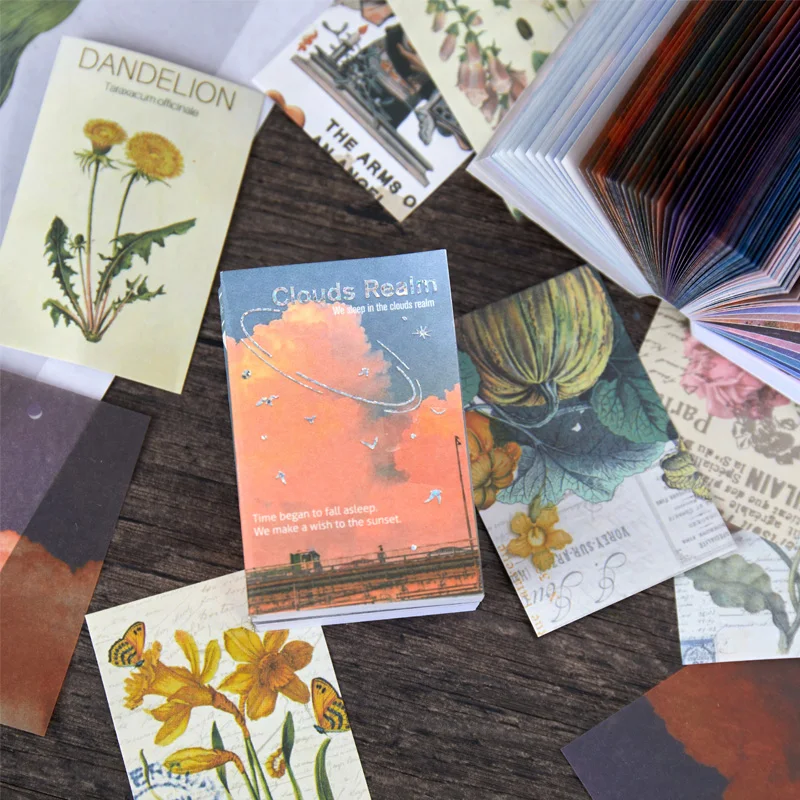 

200 Pcs/lot Vintage Material paper Scrapbooking Decorative Diary Album Pocketbook DIY collage material supplies Cardstock