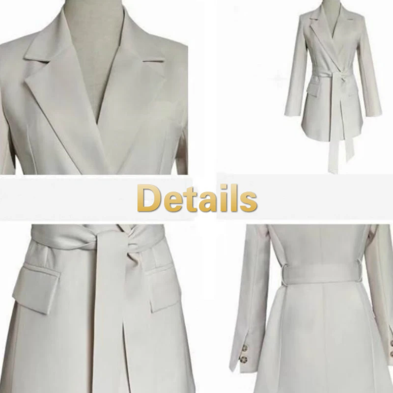 

Women Blazers Daily Korean Style All-match with Belt Ulzzang Notched Womens Streetwear Leisure Solid Slim Elegant Chic Harajuku