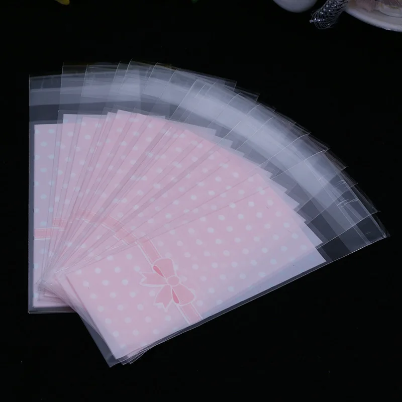 Пластиковая мини-упаковка для печенья 5 х10 см самоклеящийся пакет из