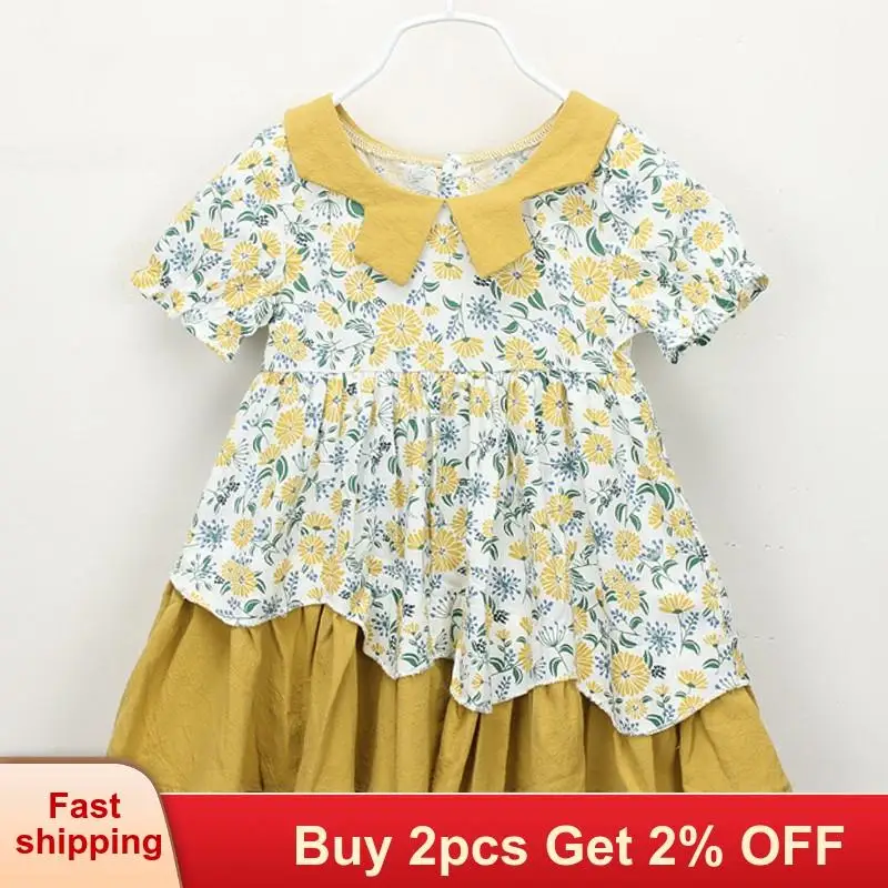 Mayfair/платье для девочек 2020 г. Новое модное большое асимметричное платье маленьких