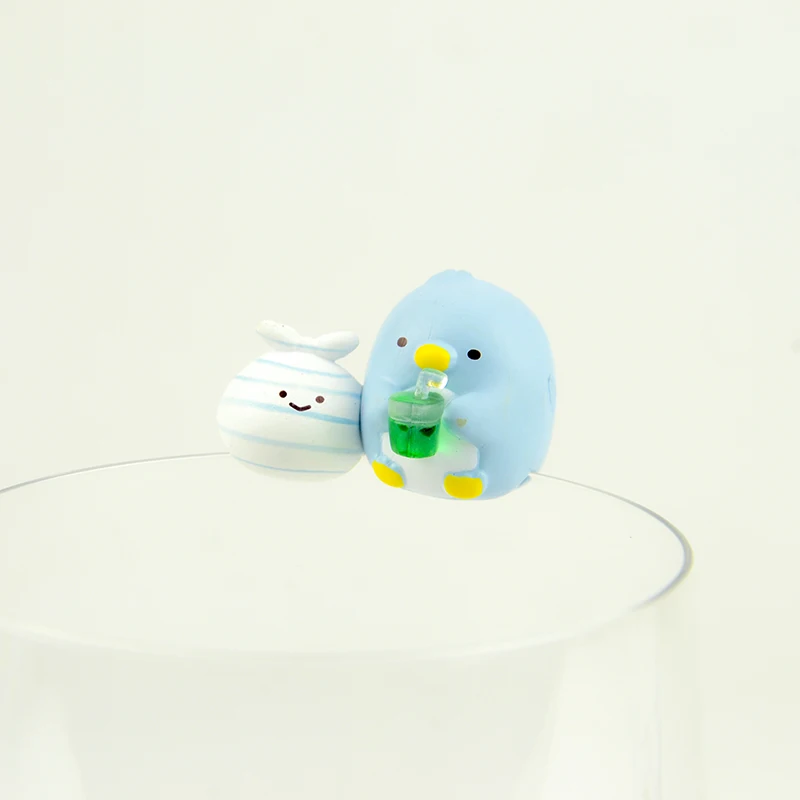Sumikkogurashi F Япония оригинальные капсульные игрушки милые домашние животные 8 комплектов мини-Ежик путитто стеклянные гашапон фигурки настольные детские игрушки - Цвет: Sumikkogurashi F