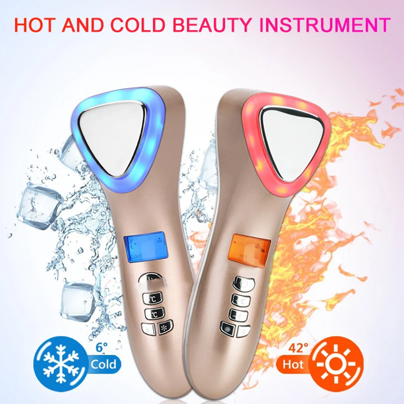 Koop Beauty Facial Massager Voor Gezicht Massager Ultrasone Huidverzorging Gereedschap Cryotherapie Gezicht Afslanken Apparaat Gezicht Spa Beauty Machine
