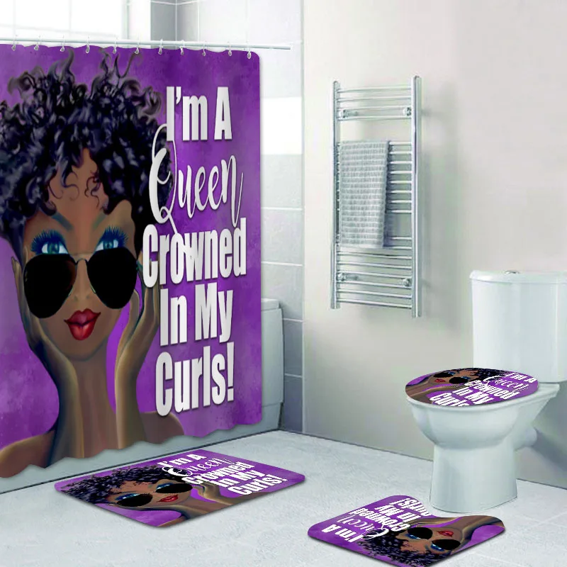 4 шт. занавески для ванной в Африканском и американском стиле | Дом сад