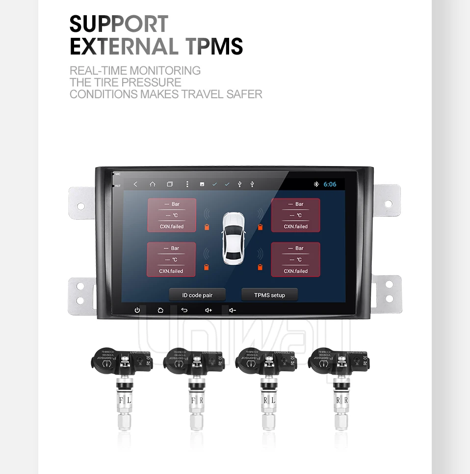 Uniway AWTL8071 2G+ 32G android 9,0 автомобильный dvd для suzuki grand 2006-2011 vitara мультимедийный автомобильный Радио Стерео gps с рулевым колесом