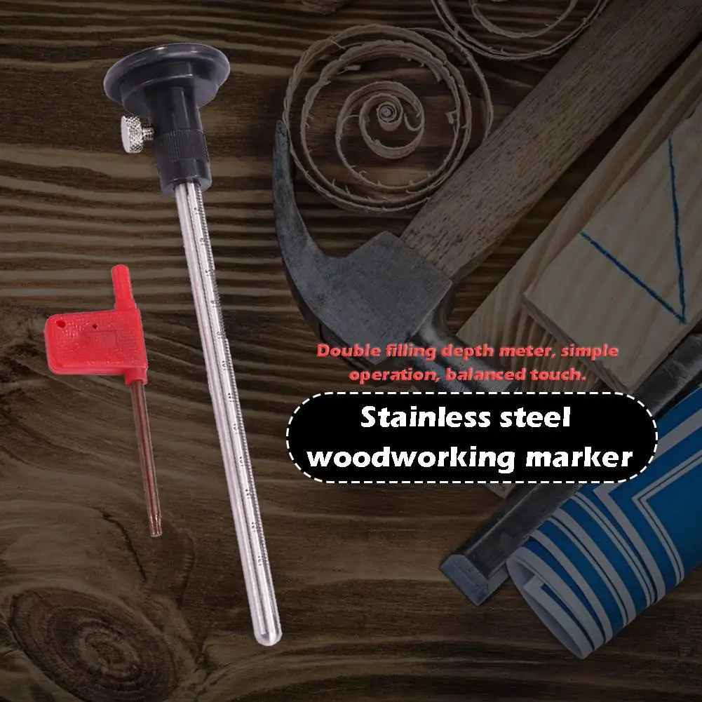 Wood Scribe Mortise Gauge Tool Woodworking Wheel Marking Ruler Red Angle Carpentry Card Scraper Diamond Scriber | Инструменты
