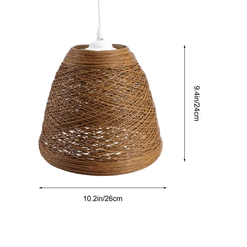

Idyllic Style Pendant Light Rattan Woven Ceiling Lamp Hanging Light Creative Ceiling Lamp for Living Room Bar
