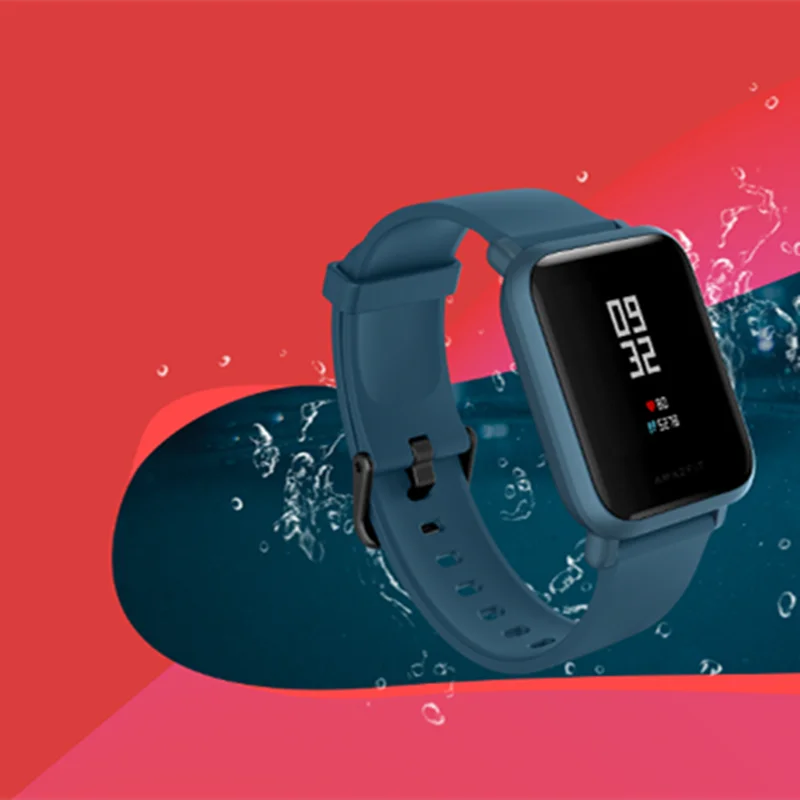 Оригинальные Смарт-часы xiaomi Huami Amazfit Bip Lite, фитнес-трек, 1,28 дюймов, светодиодный, водонепроницаемый, 45 дней работы от батареи, пульсометр