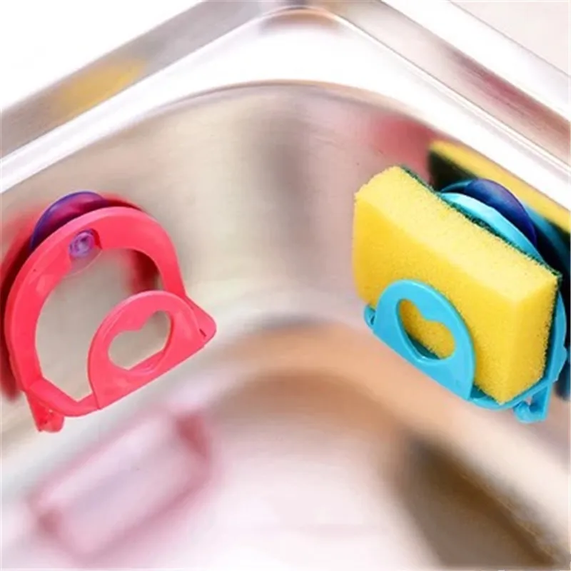 

1 Pc Cute Sponge Holder Suction Cup Convenient Home Kitchen Holder Tools Gadget Decor